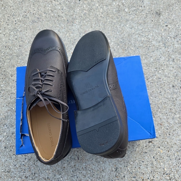 Vince Camuto Men's Brown Leather Dress Shoes Men Size 11 - Picture 9 of 11